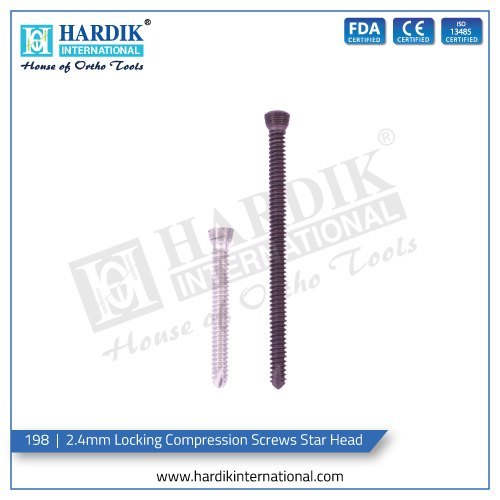 2.4mm Locking Compression Screws Star Head