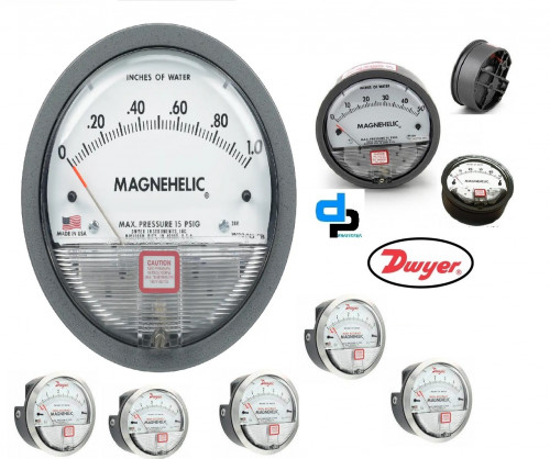 Black Magnehelic Differential Pressure Gauge