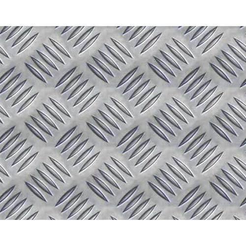 Rectangular Aluminum Checkered Sheet, Thickness: 100 mm