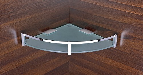 Homez Brass Glass Corner - HC 100 9 x 9