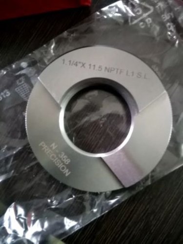 Precision OHNS Steel NPTF Taper Thread Ring Gauge
