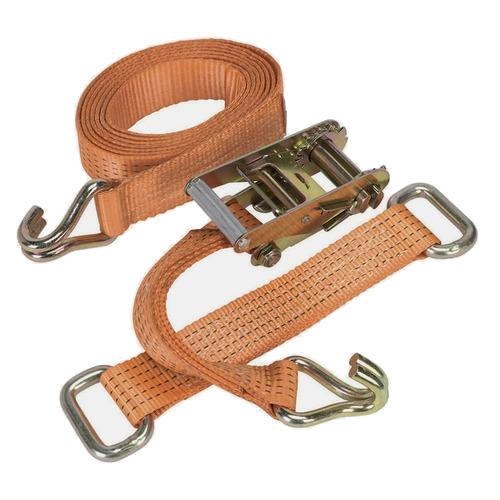 Polyester Orange Cargo Lashing Belt, Core Size: 50 Mm img