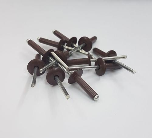 Bharat Rivets RAL 8017 Color Blind Rivets, Size: 4.8 x 20 x 14 mm
