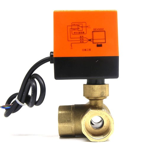Brass Automatic Shah 2 Way Motorized Ball Valve, Screwed End