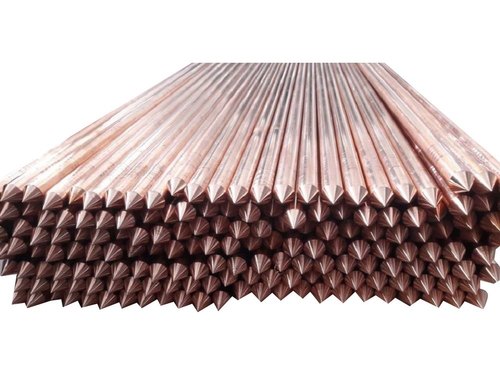 17 mm Solid Copper Earthing Rod, 2 M & 3 M