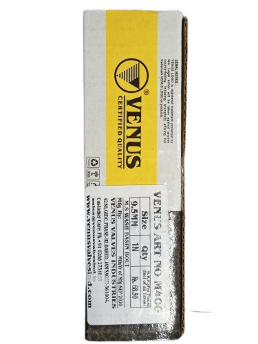 Venus High Pressure Brass Tubing Valves, For Water, Size: 9.5 Mm