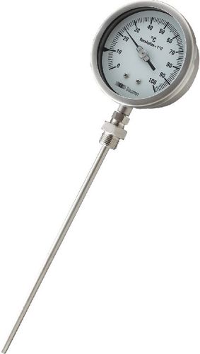 Baumer Stainless Steel Temperature Gauge, For Industrial