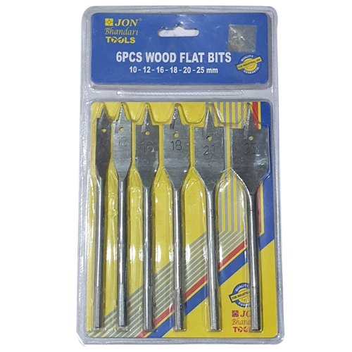 6 Pieces Wood Flat Bits
